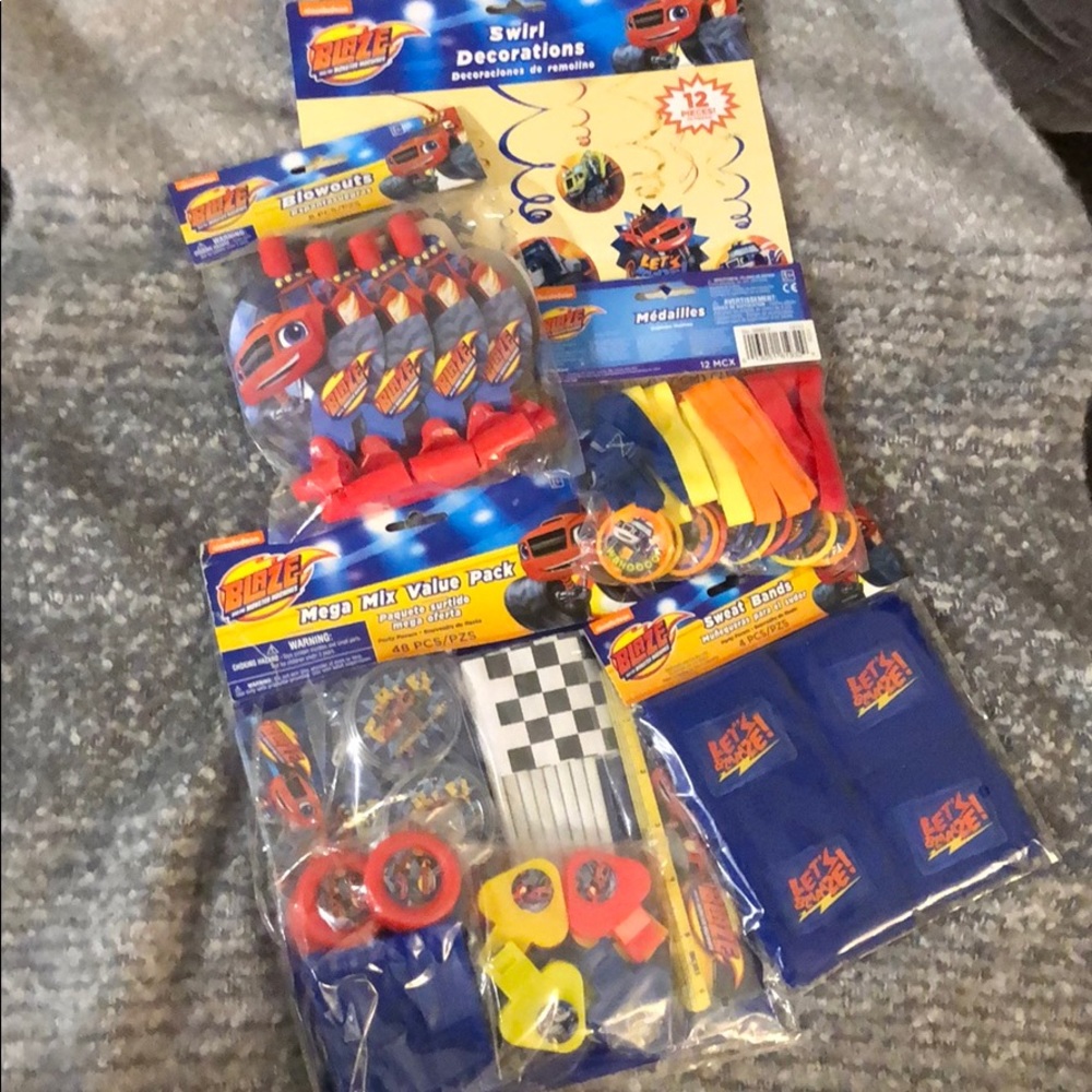 Blaze birthday party items